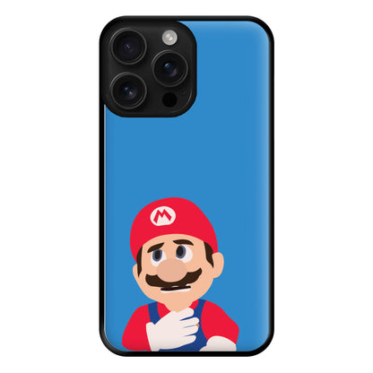 Worried Mario Phone Case for iPhone 16 Pro Max