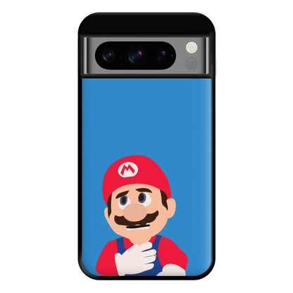 Worried Mario Phone Case for Google Pixel 8 Pro