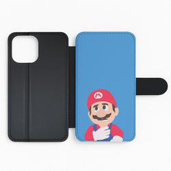Worried Mario Flip Phone Case