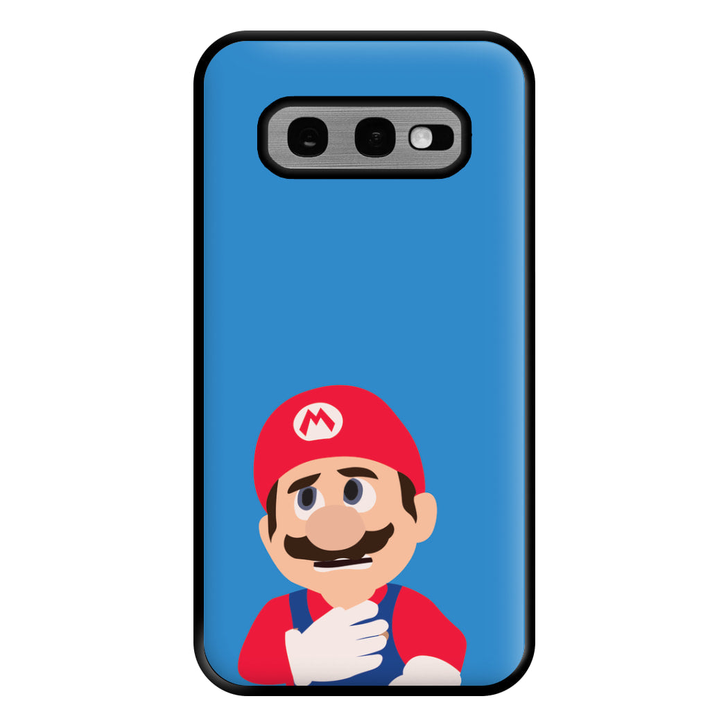 Worried Mario Phone Case for Galaxy S10e