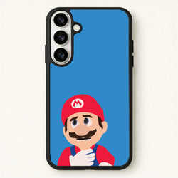 Worried Mario Phone Case for Galaxy S26 Plus