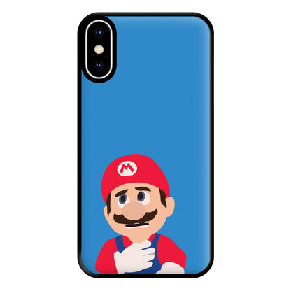 Worried Mario Phone Case for iPhone XS Max