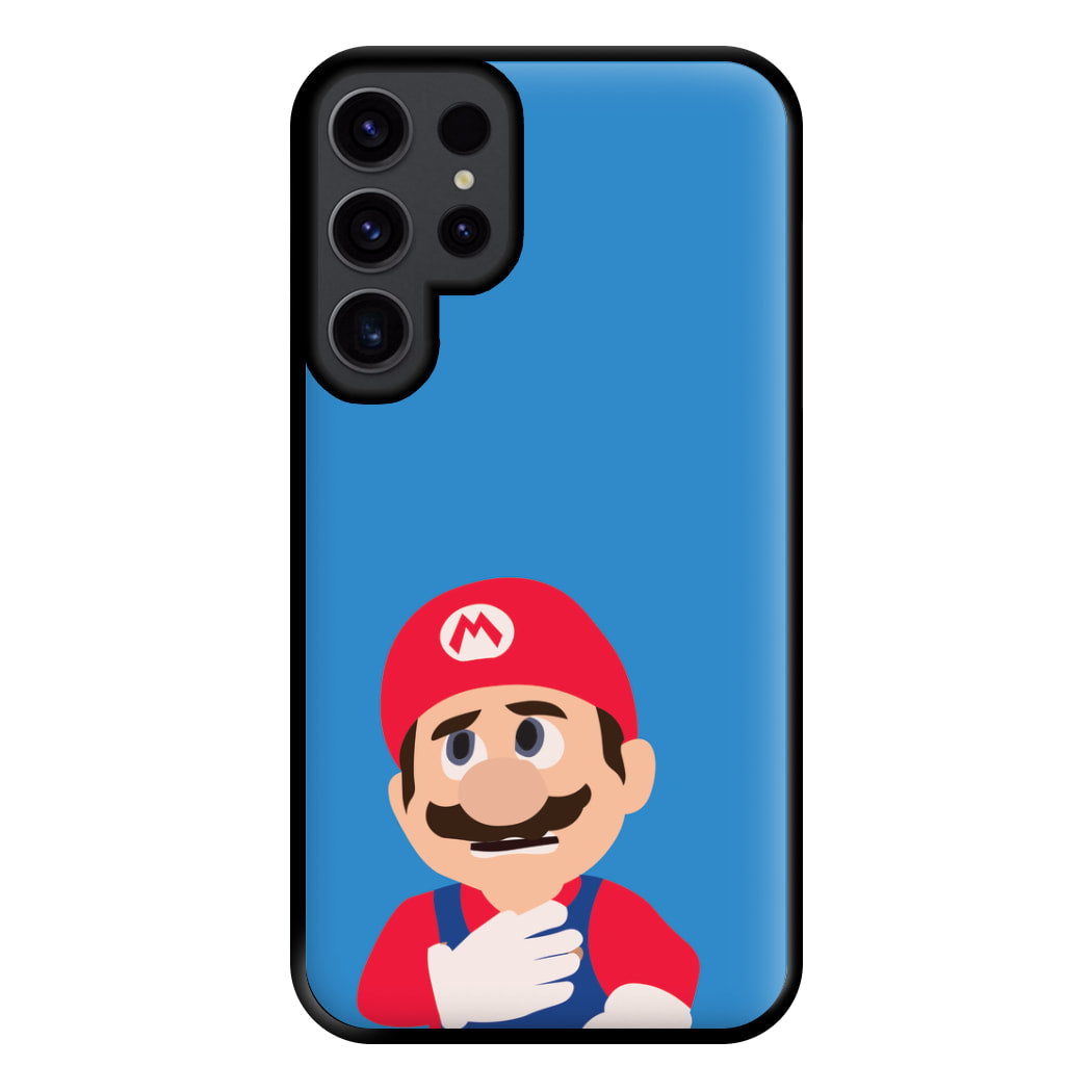 Worried Mario Phone Case for Galaxy S23 Ultra