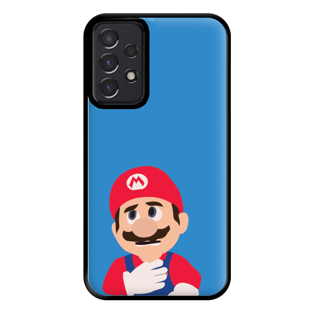 Worried Mario Phone Case for Galaxy A52 / A52s