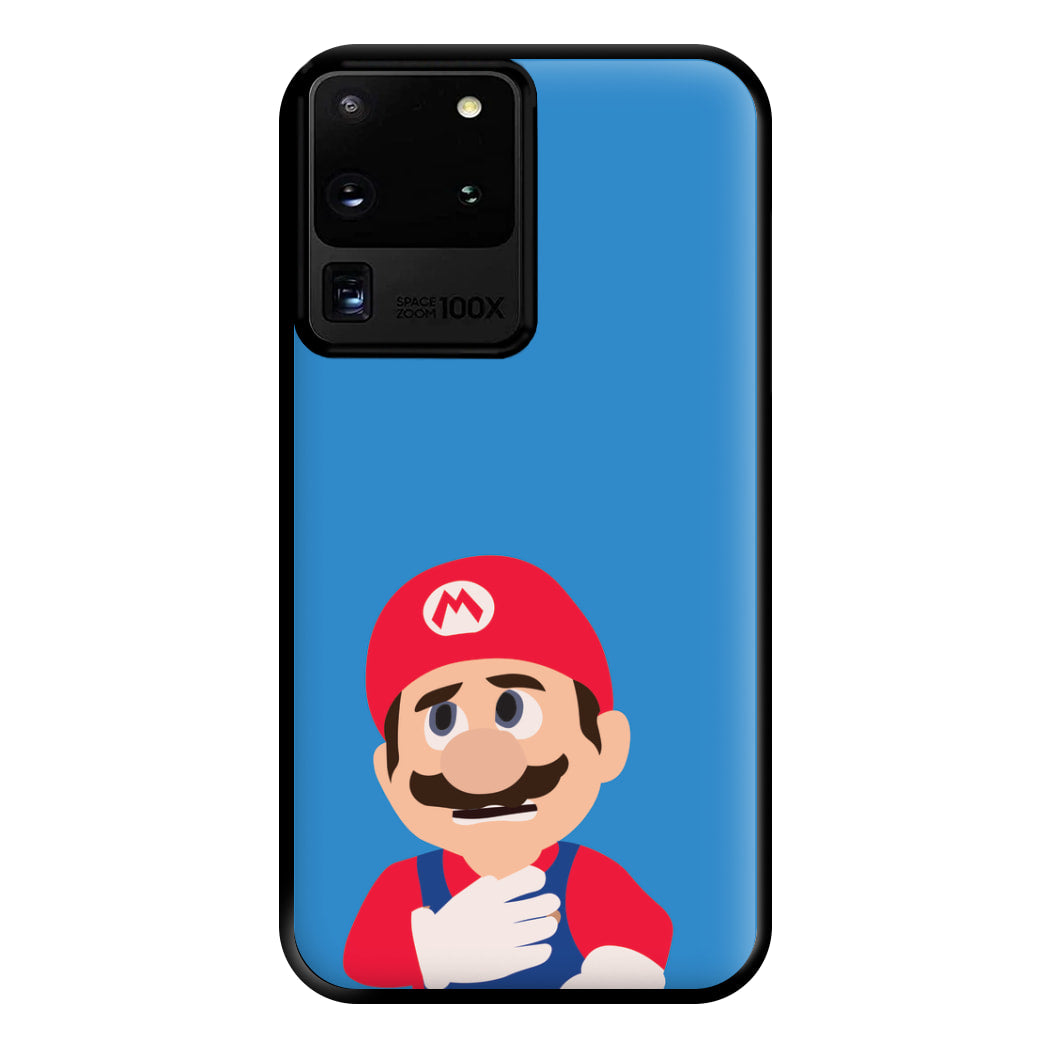 Worried Mario Phone Case for Galaxy S20 Ultra