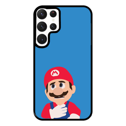 Worried Mario Phone Case for Galaxy S22 Ultra