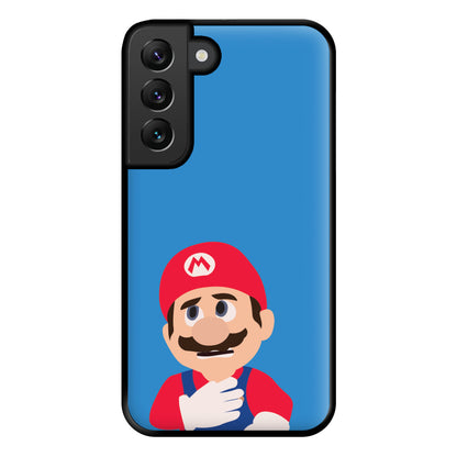 Worried Mario Phone Case for Galaxy S22 Plus