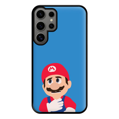 Worried Mario Phone Case for Galaxy S24 Ultra