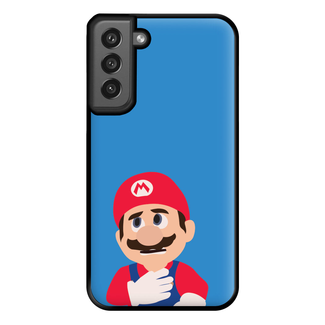 Worried Mario Phone Case for Galaxy S21FE