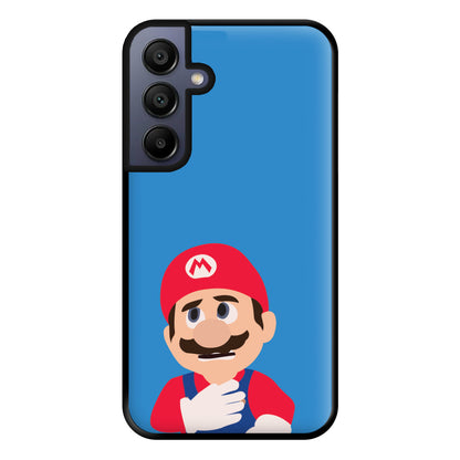 Worried Mario Phone Case for Galaxy A15