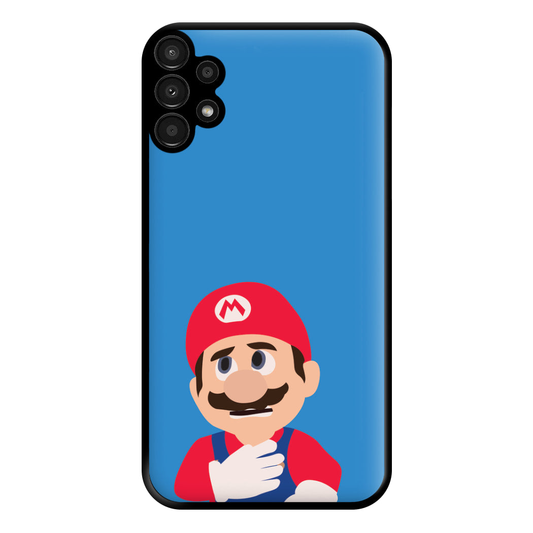 Worried Mario Phone Case for Galaxy A13