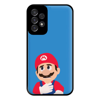 Worried Mario Phone Case for Galaxy A53