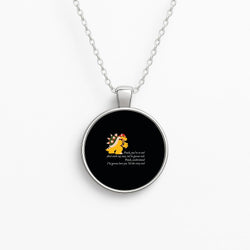 Peach, You're So Cool Circle Necklace