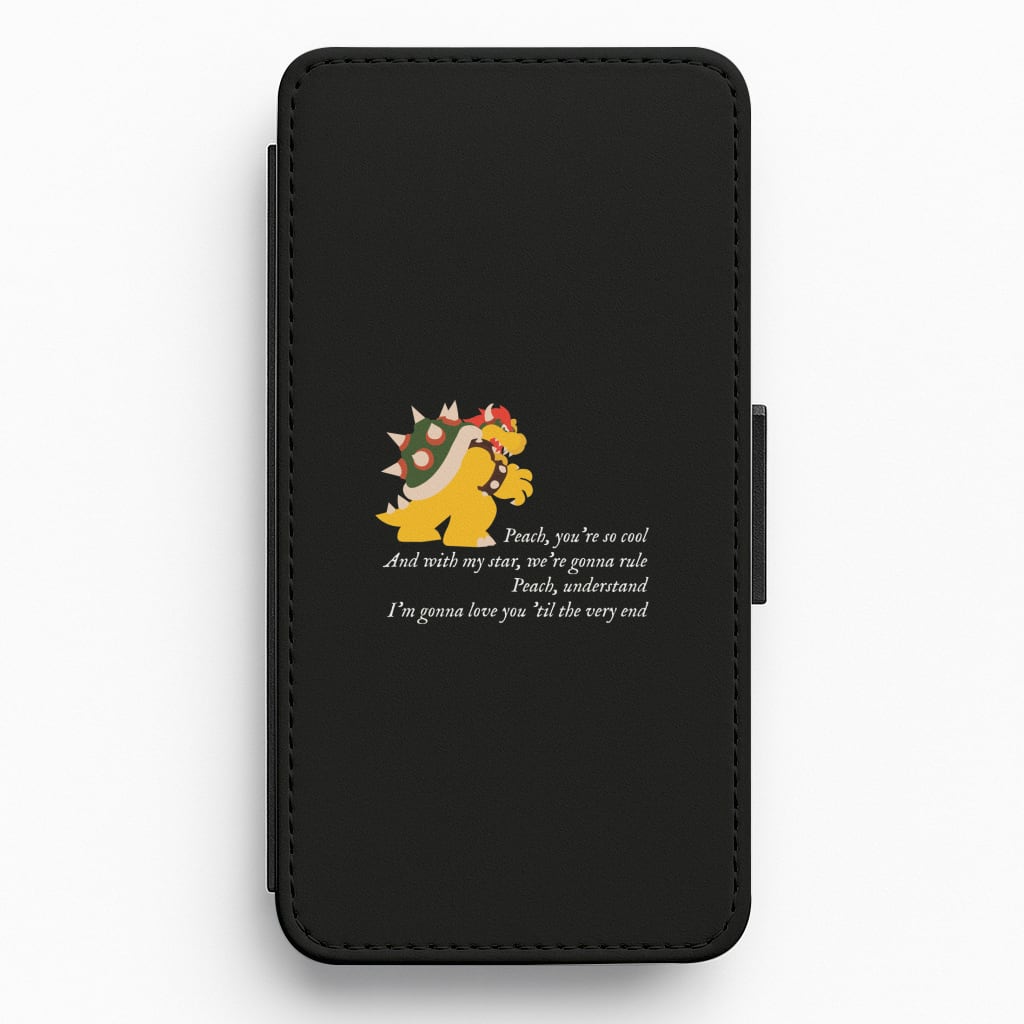 Peach, You're So Cool Flip / Wallet Phone Case