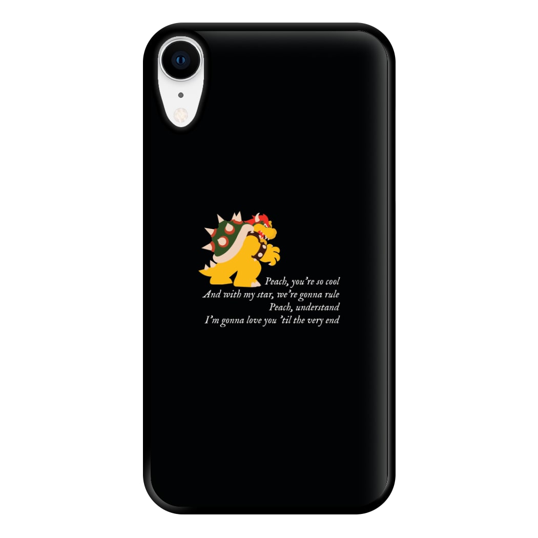 Peach, You're So Cool Phone Case for iPhone XR