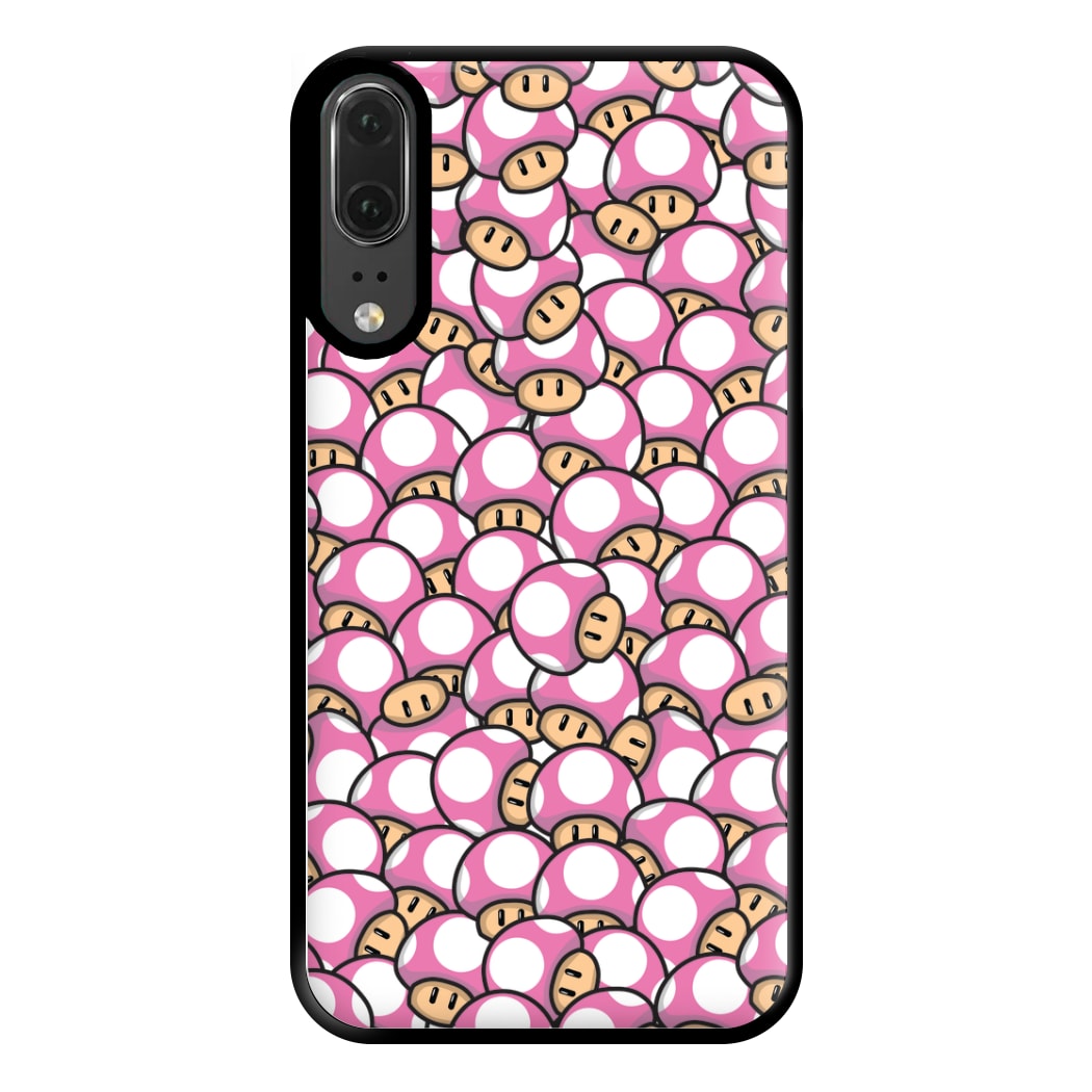 Mushroom Pattern - Pink Phone Case for Huawei P20