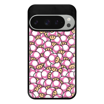 Mushroom Pattern - Pink Phone Case for Google Pixel 9 Pro XL