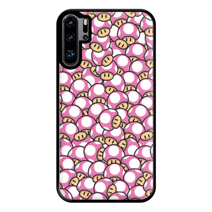 Mushroom Pattern - Pink Phone Case for Huawei P30 Pro