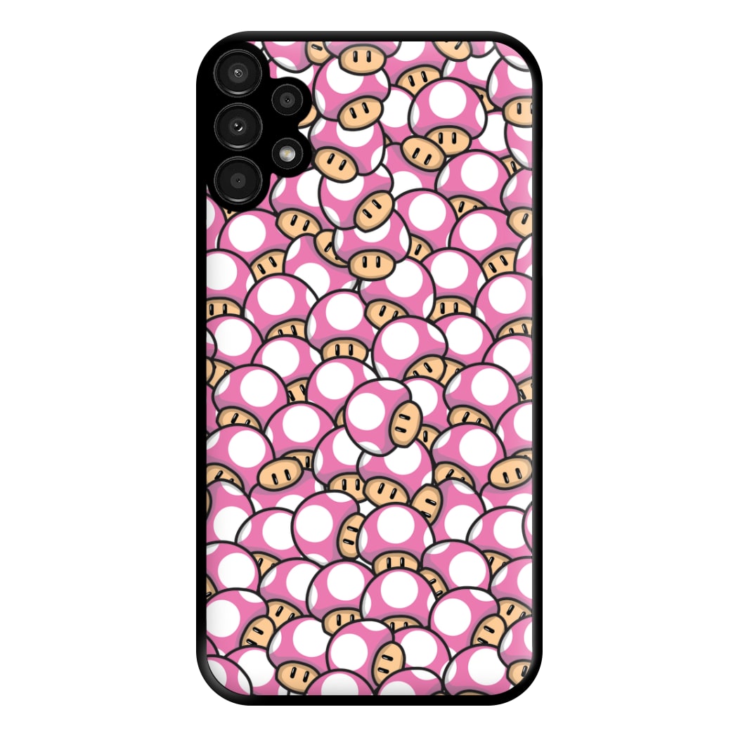 Mushroom Pattern - Pink Phone Case for Galaxy A13