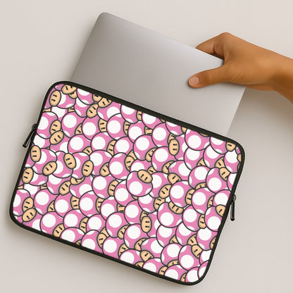 Mushroom Pattern - Pink MacBook Case