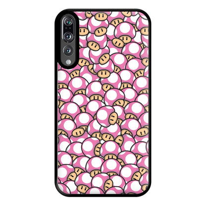 Mushroom Pattern - Pink Phone Case for Huawei P20 Pro