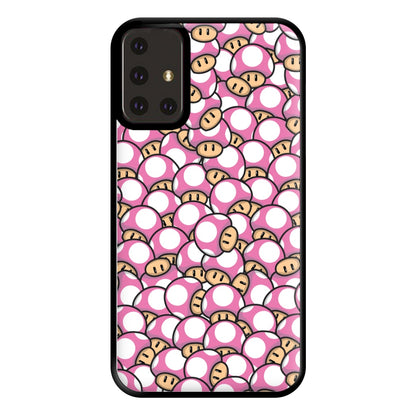 Mushroom Pattern - Pink Phone Case for Galaxy A71