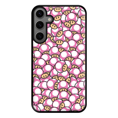 Mushroom Pattern - Pink Phone Case for Galaxy S23FE