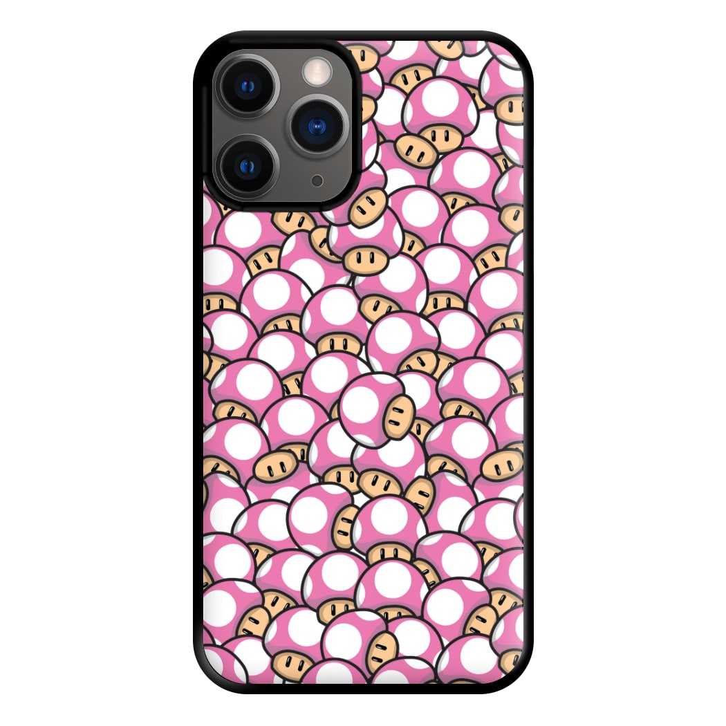 Mushroom Pattern - Pink Phone Case for iPhone 12 Pro Max