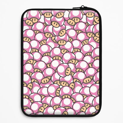 Mushroom Pattern - Pink Universal Laptop Sleeve