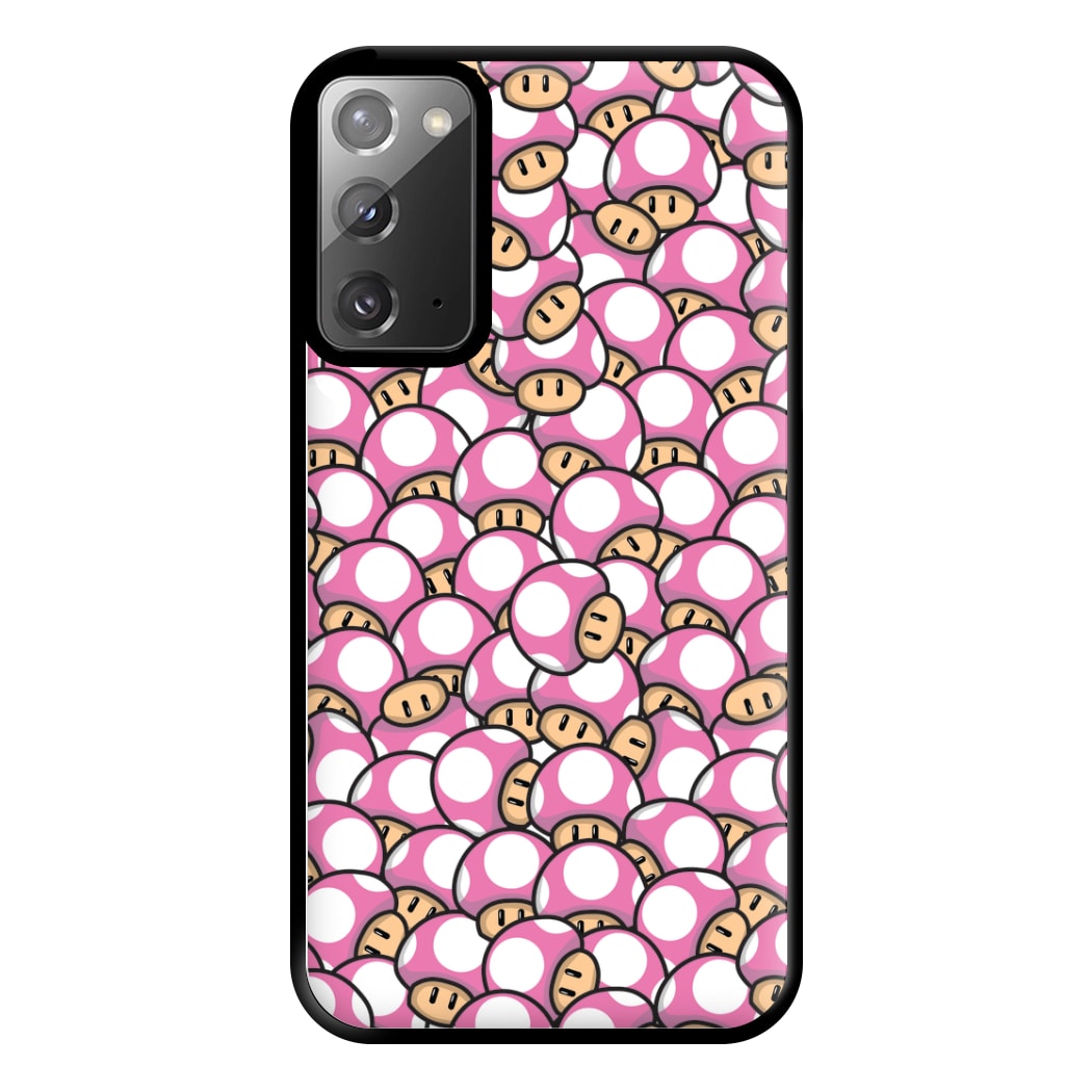 Mushroom Pattern - Pink Phone Case for Galaxy Note 20 Ultra