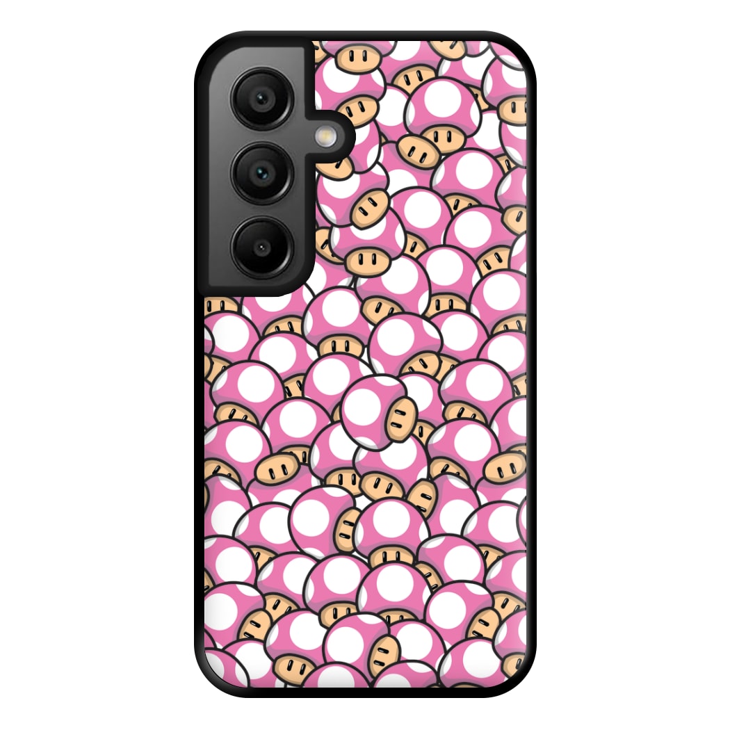 Mushroom Pattern - Pink Phone Case for Google Pixel 8