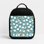 Mushroom Pattern - Light Blue Insulated Lunchbox