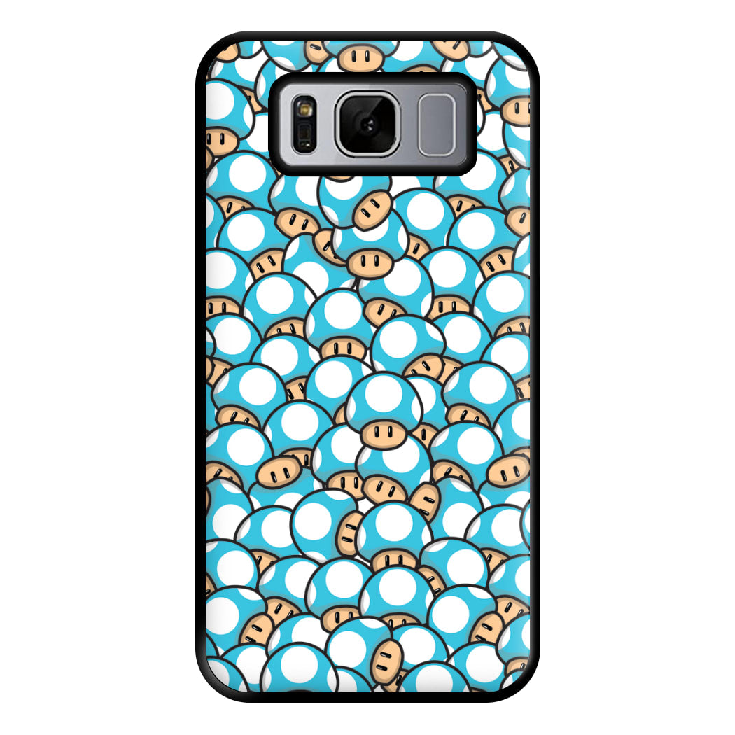 Mushroom Pattern - Light Blue Phone Case for Galaxy S8 Plus