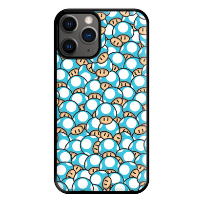 Mushroom Pattern - Light Blue Phone Case for iPhone 12 Pro Max