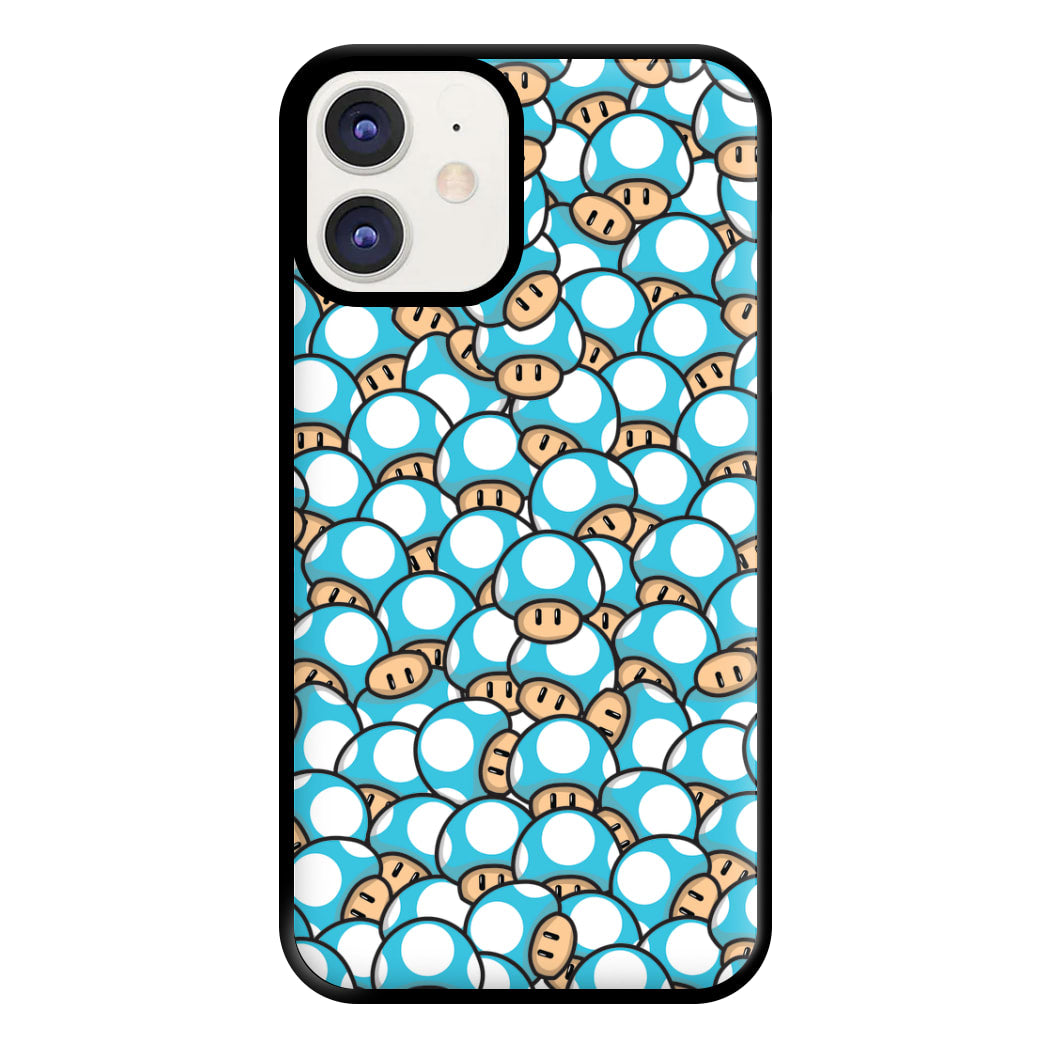 Mushroom Pattern - Light Blue Phone Case for iPhone 11