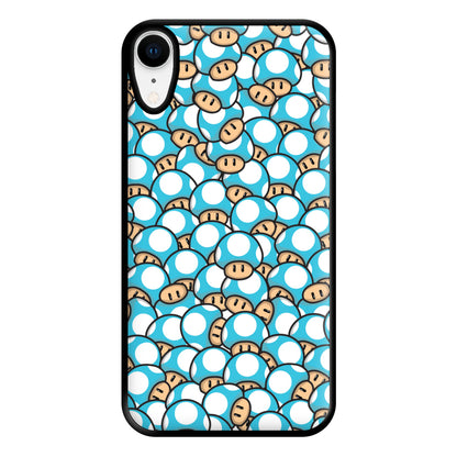 Mushroom Pattern - Light Blue Phone Case for iPhone XR