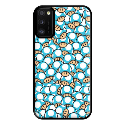 Mushroom Pattern - Light Blue Phone Case for Galaxy A41