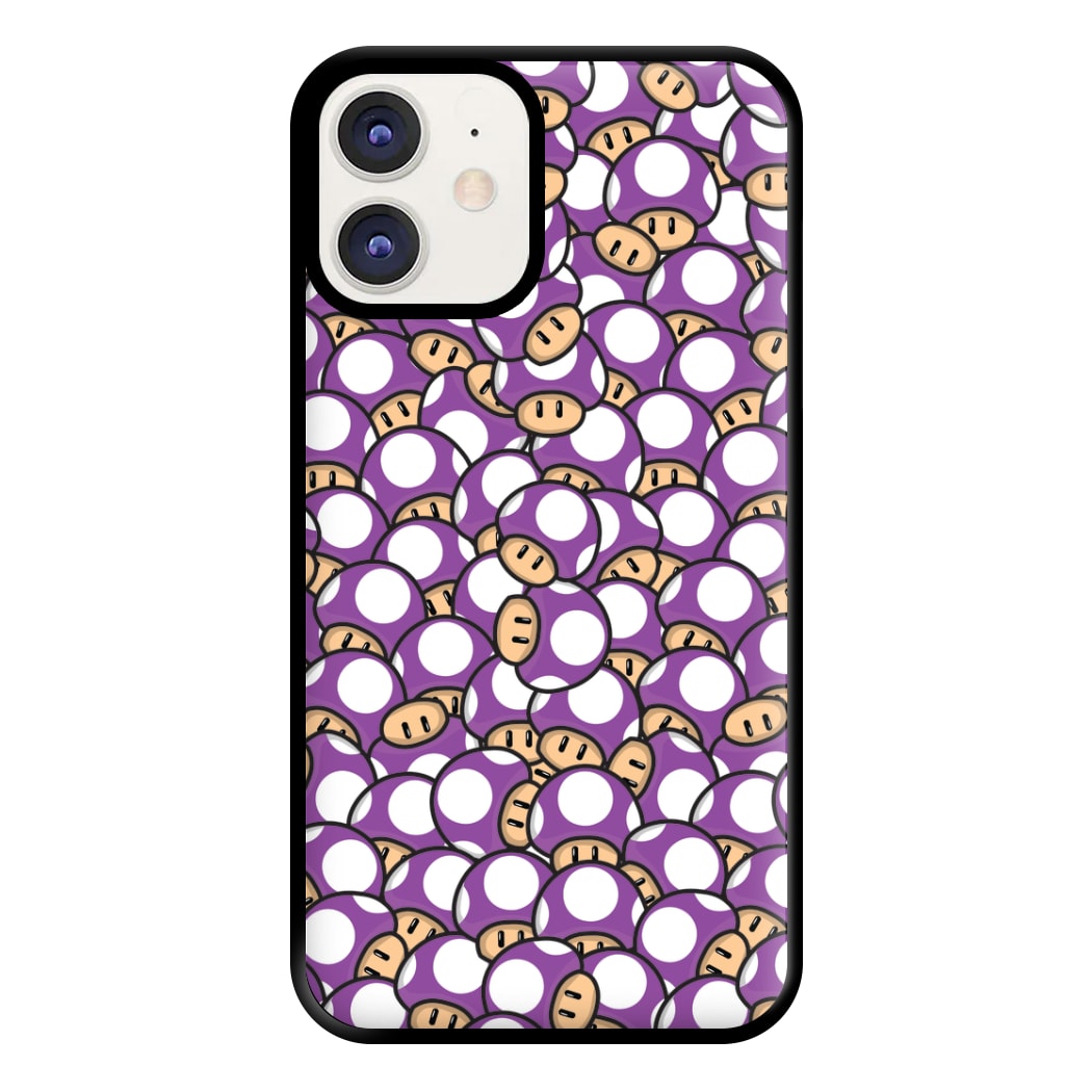 Mushroom Pattern - Purple Phone Case for iPhone 11