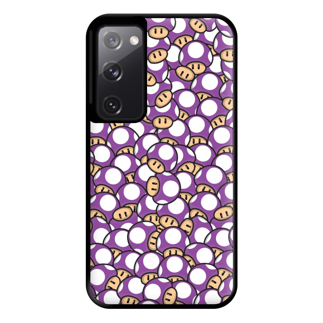 Mushroom Pattern - Purple Phone Case for Galaxy S20FE