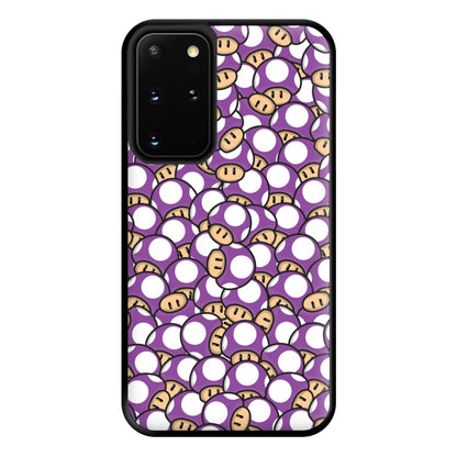 Mushroom Pattern - Purple Phone Case for Galaxy S20 Plus