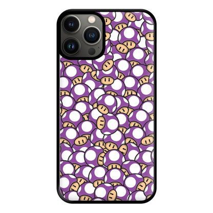 Mushroom Pattern - Purple Phone Case for iPhone 13 Pro Max