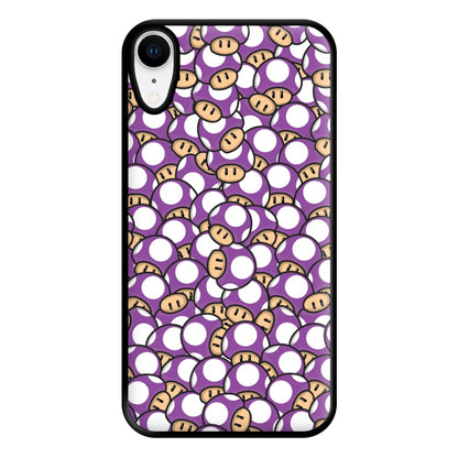 Mushroom Pattern - Purple Phone Case for iPhone XR