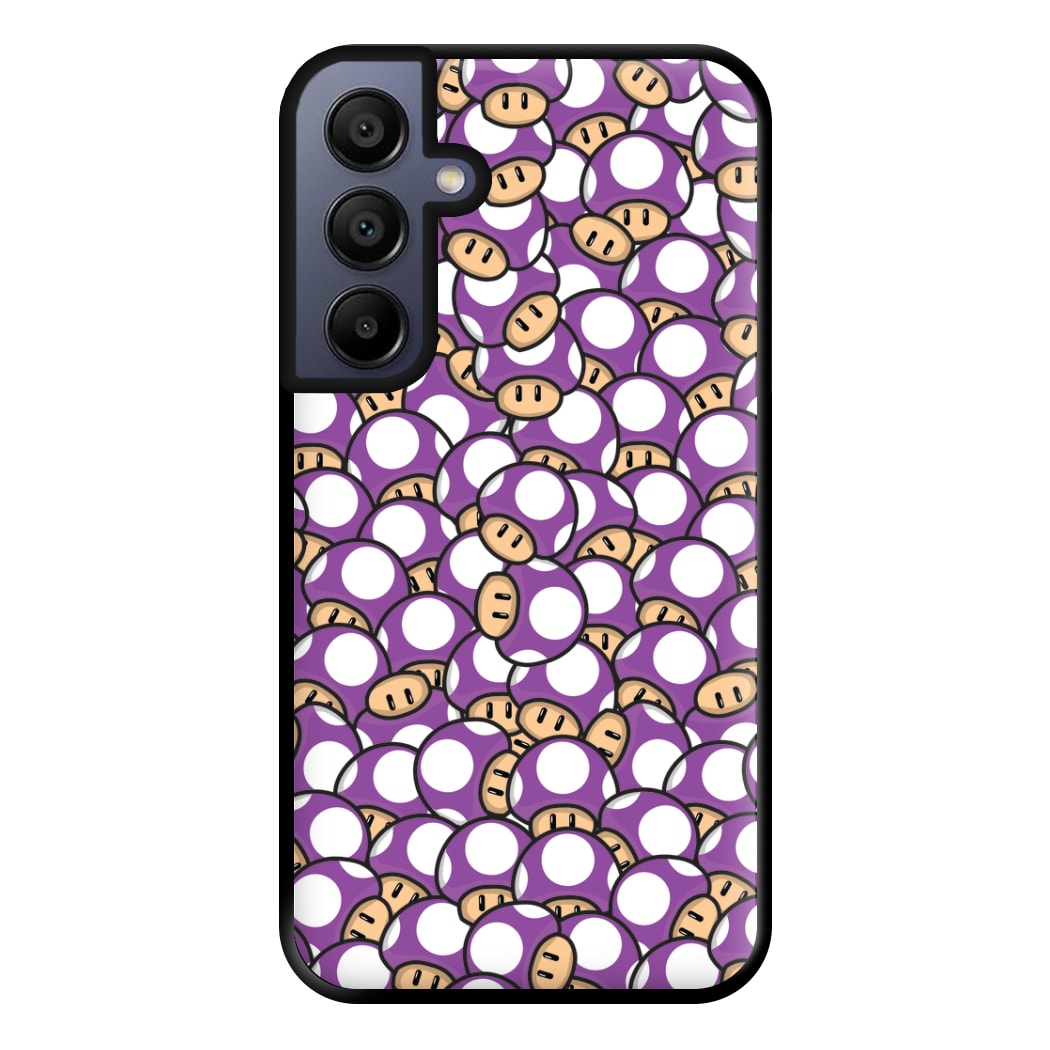 Mushroom Pattern - Purple Phone Case for Galaxy A15