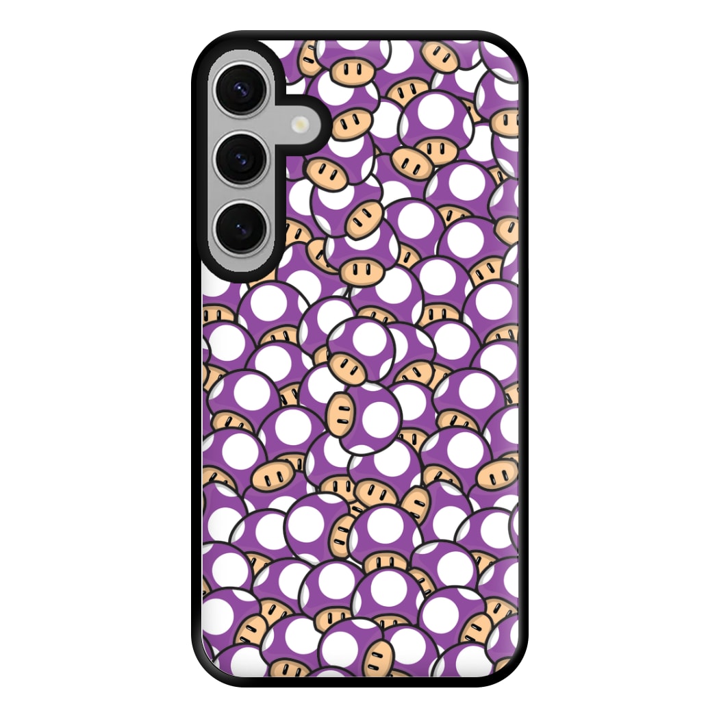 Mushroom Pattern - Purple Phone Case for Galaxy S24FE