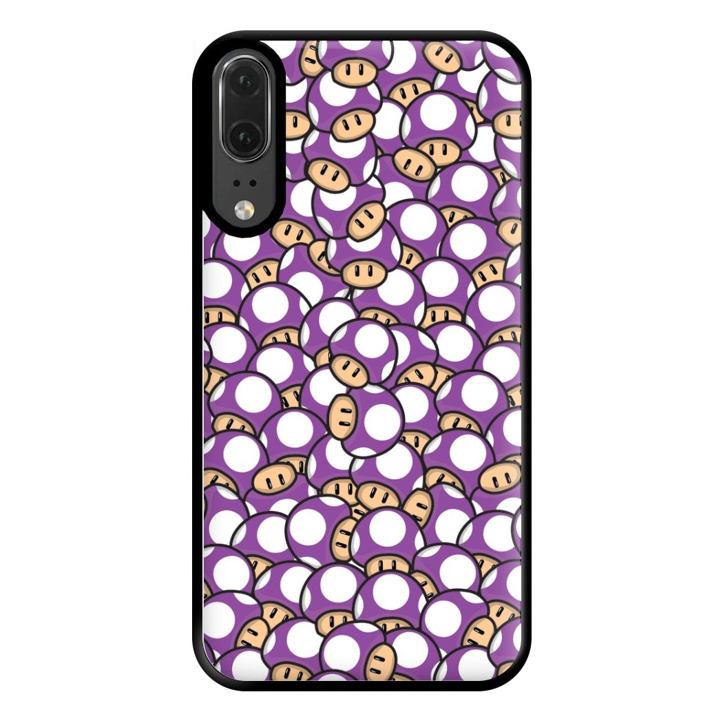 Mushroom Pattern - Purple Phone Case for Huawei P20