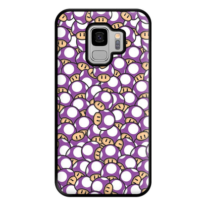 Mushroom Pattern - Purple Phone Case for Galaxy S9 Plus