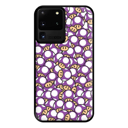 Mushroom Pattern - Purple Phone Case for Galaxy S20 Ultra