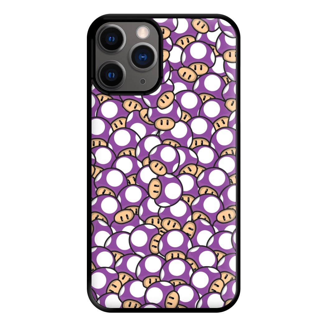 Mushroom Pattern - Purple Phone Case for iPhone 12 Pro Max