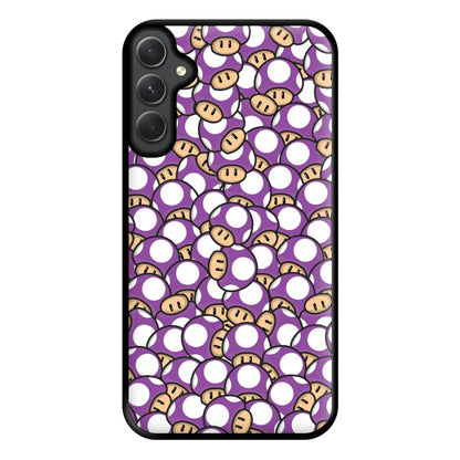 Mushroom Pattern - Purple Phone Case for Galaxy A34