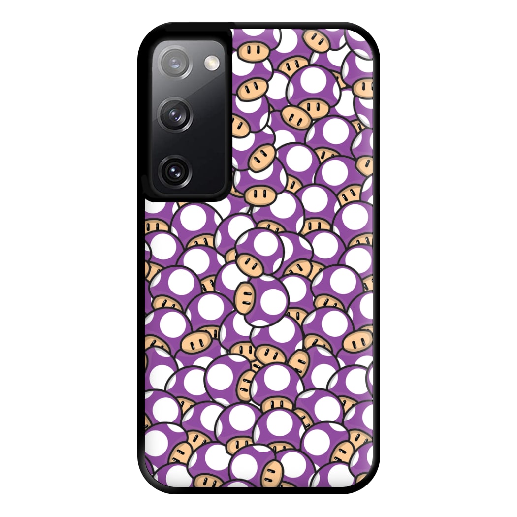 Mushroom Pattern - Purple Phone Case for Galaxy S20